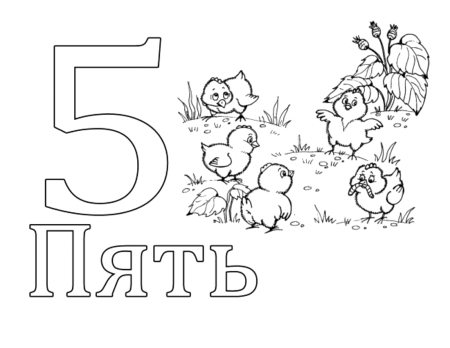 Раскраска цифры