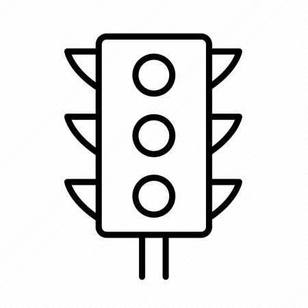 Светофор раскраска