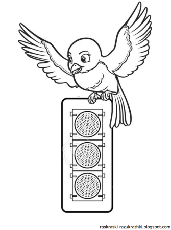 Раскраска ПДД