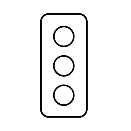 Светофор раскраска для детей