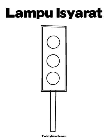 Раскраска светофор для детей 3 лет