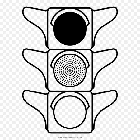 Светофор раскраска