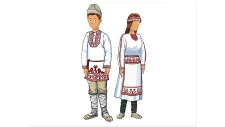 Национальный костюм марийцев детский