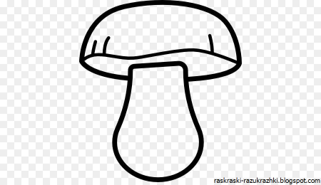 Грибы раскраска для детей