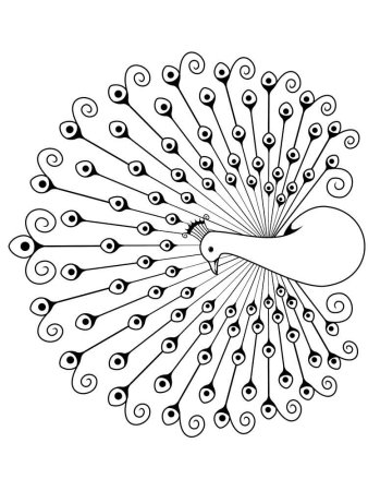 Жар птица раскраска