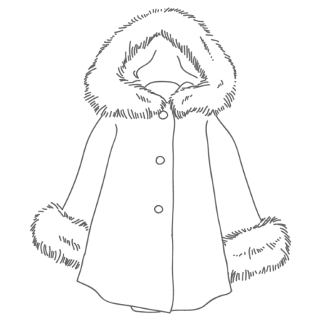 Раскраска шуба