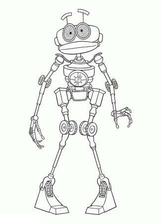 Робот раскраска для детей