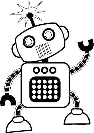 Разукрашки для мальчиков робот Валли