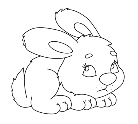 Раскраска «Зайка»