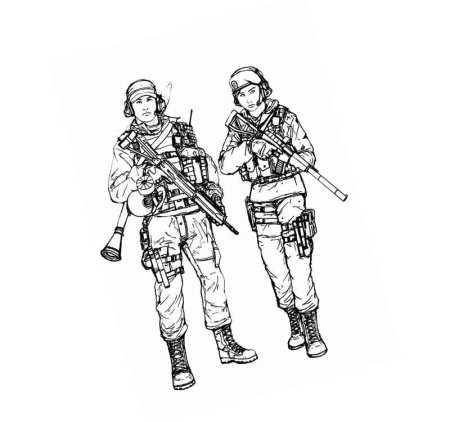 Раскраска Call of Duty Modern Warfare 2