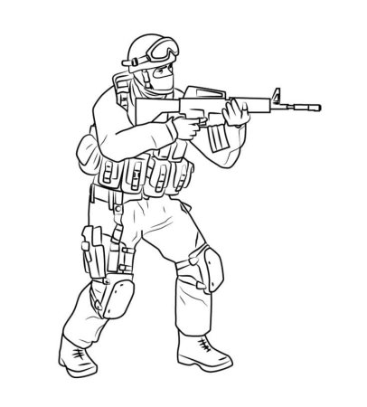 Раскраски Rainbow Six Siege
