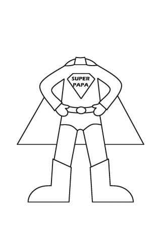 Раскраска папа