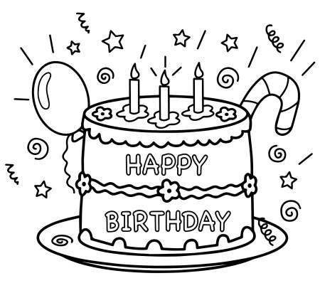 Рисунок на день рождения