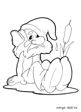 Домовой раскраска