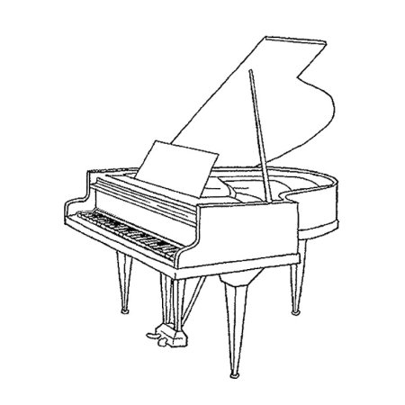 Фортепиано рисунок
