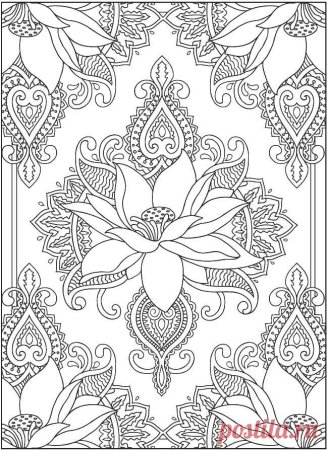 Раскраски антистресс узоры