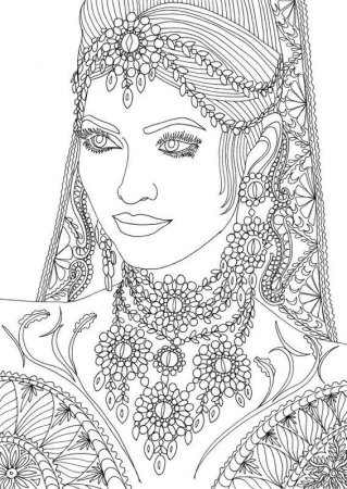 Раскраски антистресс люди