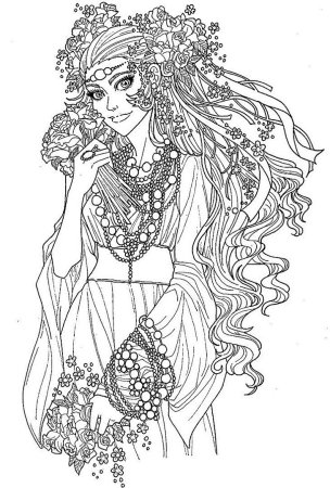 Орнамент раскраска для детей