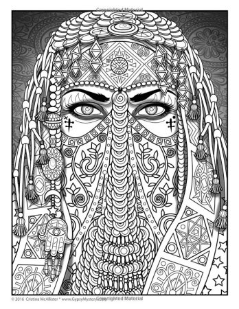 Восточная принцесса раскраска