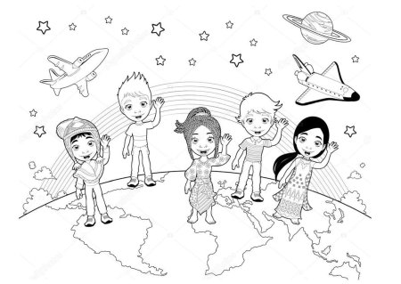 Раскраска единство народов