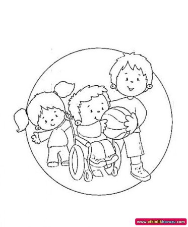 Раскраски инклюзия для детей