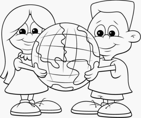 Раскраски мир на земле для детей