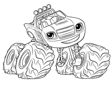 Раскраска Вспыш и чудо машинки