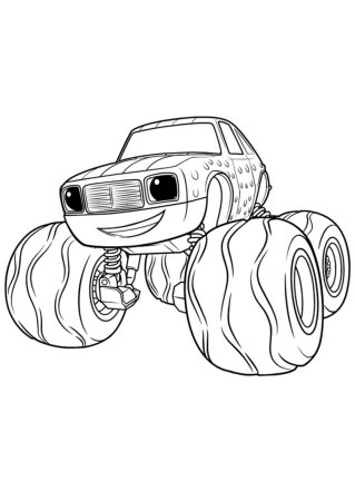 Раскраска Вспыш и чудо машинки