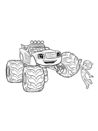 Раскраска Вспыш Эй Джей