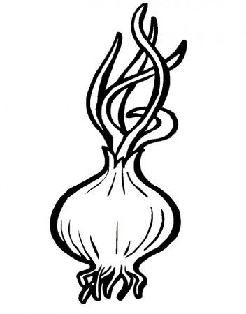 Лук раскраска