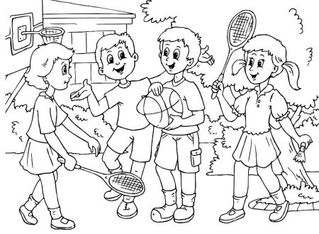 Раскраски на тему Дружба