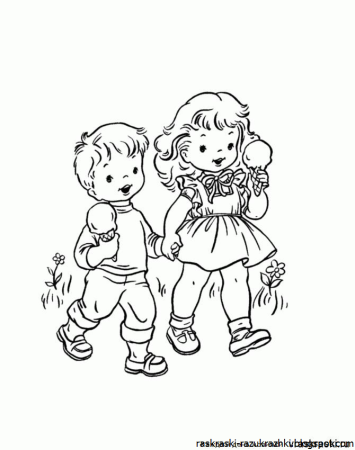 Дружба раскраска для детей