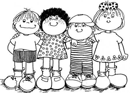 Раскраски на тему Дружба