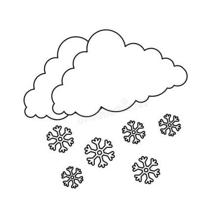 Снег раскраска