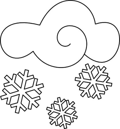 Снег раскраска