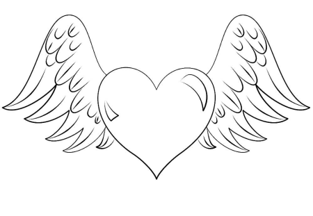Сердце раскраска