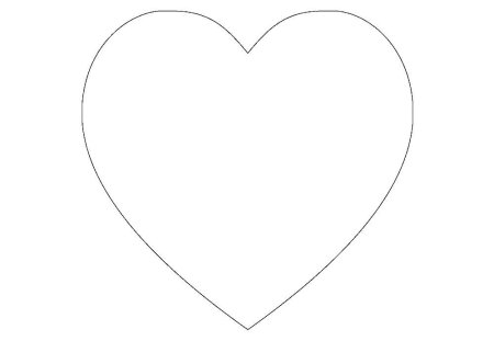 Сердце раскраска