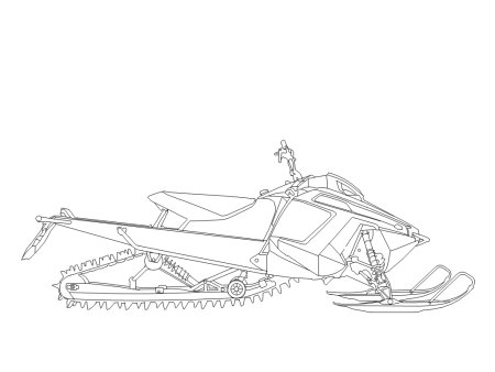 Раскраска снегоход BRP