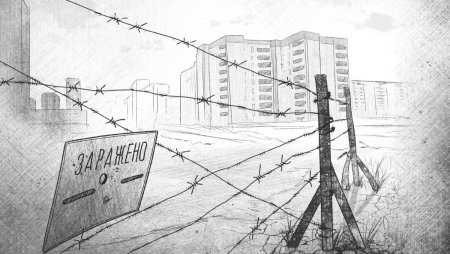 Чернобыль рисунки взрыв