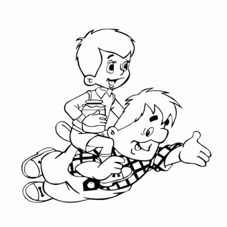 Карлсон раскраска