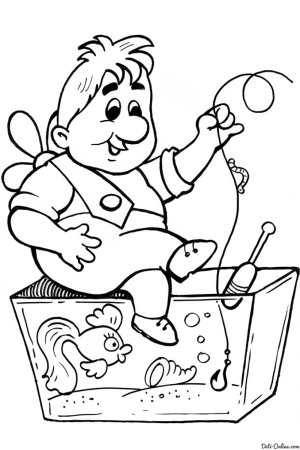 Малыш и Карлсон. Раскраска