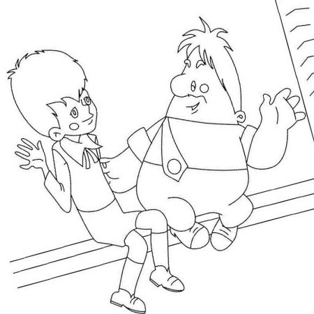 Астрид Линдгрен Карлсон раскраска