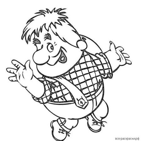 Карлсон рисунок карандашом