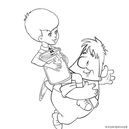 Карлсон раскраска