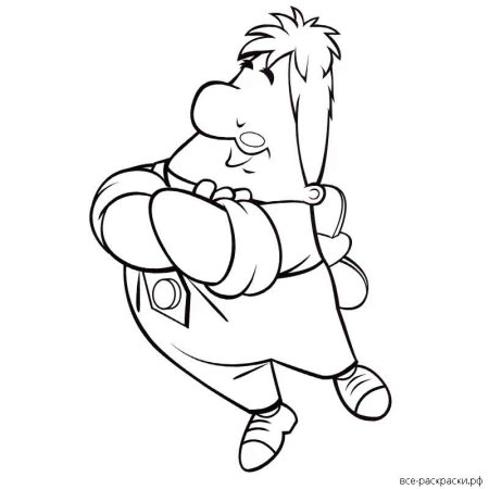 Карлсон с вареньем раскраска