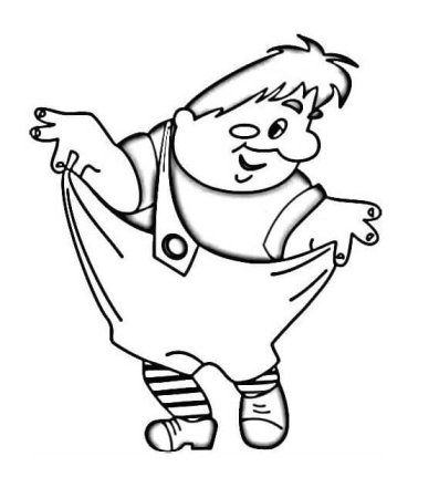 Раскраска банка варенья для Карлсона