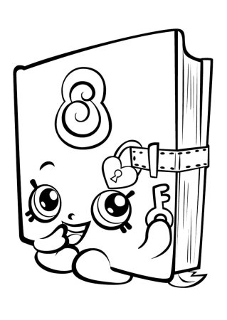 Картинки Шопкинс раскраски