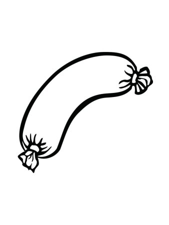 Сосиски раскраска