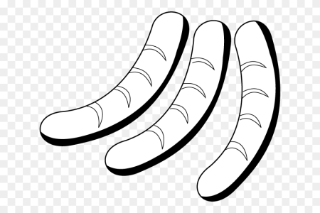 Сосиска для раскрашивания детям