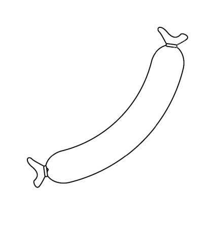 Сосиски раскраска для детей